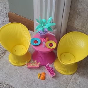 Barbie outdoor furniture
